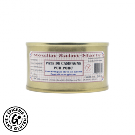 pâté pur porc sans gluten 120g