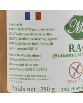 ragoût de légumes sans gluten ingrédients