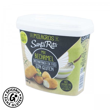 Mix béchamel express certifié sans gluten de la marque Santa Rita