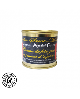 tartinable sans gluten : crème de foie gras au piment d'Espelette