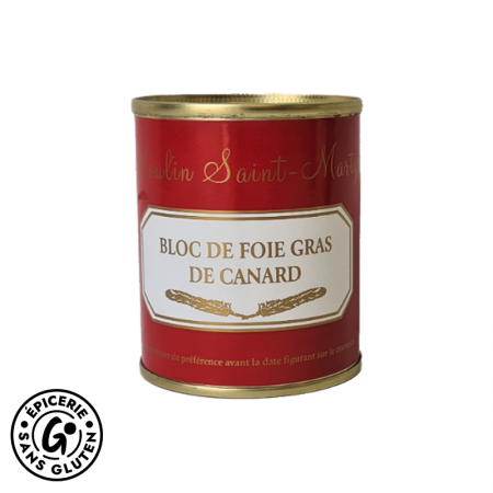 bloc de foie gras de canard du Sud-Ouest sans gluten